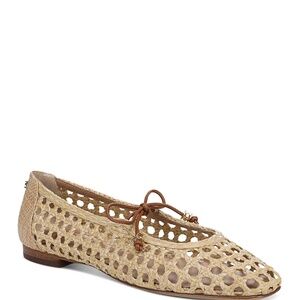Sam Edelman Women's Marcie Ballet Flat - Bleached Beechwood/Saddle